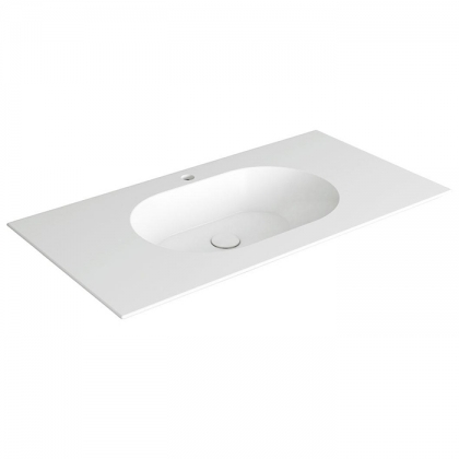 SIMAS WAVE Раковина на столешницу 100x50xh14.5 см, с 1 отв., цвет: белый матовый