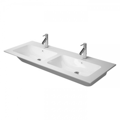 Duravit ME by Starck Раковина 130x49 см, 1 отв., двойная, цвет: белый
