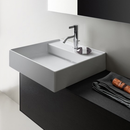Laufen Kartell Раковина 46х46х12 см, 1 отв., без перелива, покрытие LLC, цвет: белый