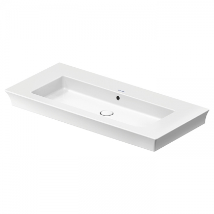 Duravit White Tulip Раковина накладная 105х49см, с переливом, без отв., WonderGliss, цвет: белый	