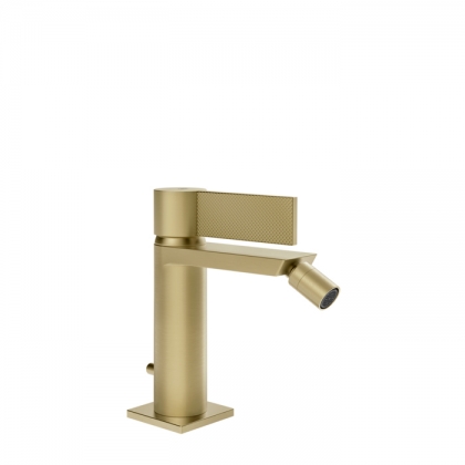 Gessi Inverso Diamantato Смеситель для биде, 1 отв., с донным клапаном, цвет: Brass Brushed PVD