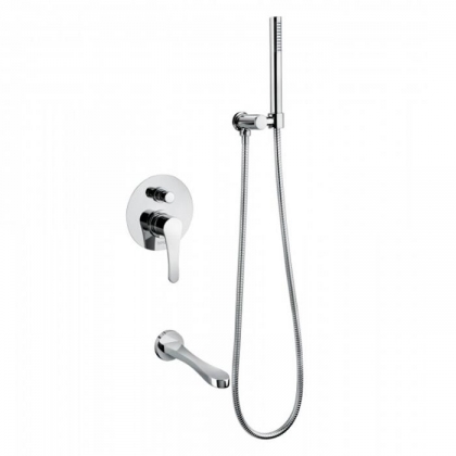 Смеситель для ванны Bongio O'Clock Green, цвет: хром