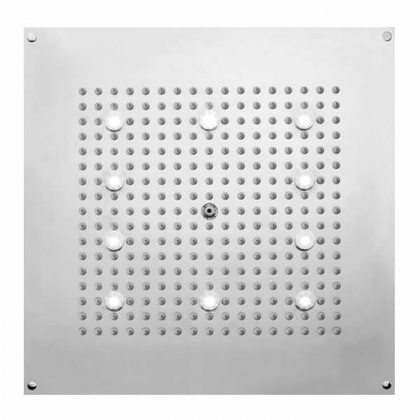 BOSSINI DREAM-CUBE Верхний душ 470 x 470 мм, с 10 LED (белый), блок питания/управления, Cromoterapia, цвет: хром