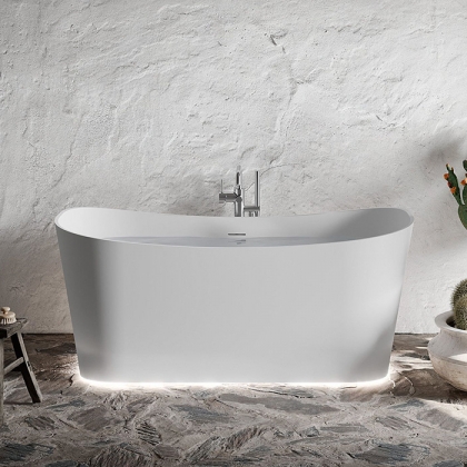 Novellini Ship Ванна отдельностоящая 150х70х62см., с донным клапаном click-clack, novotech, цвет: белый матовый