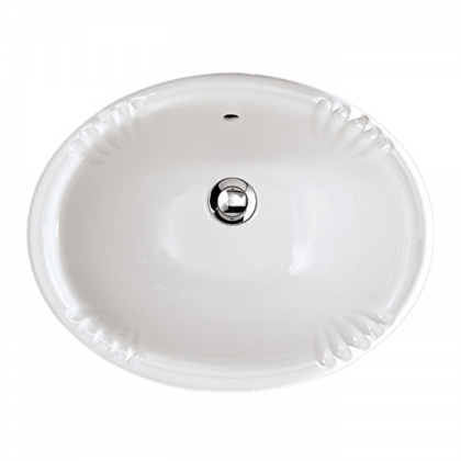 Devon&amp;amp;Devon Victorian Раковина 49х39 cм, без отв., встраиваемая на столешницу, цвет: белый