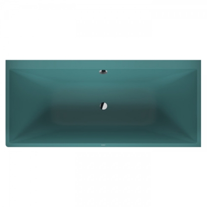 Duravit Vitrium Ванна встраиваемая 180x80см, Dx, с ножками, с2 наклонами для спины, прямоугольная, цвет: аквамарин матовый