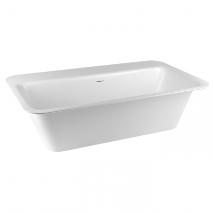 Gessi Rettangolo Ванна отдельностоящая/встраиваемая 180х95x55см, цвет: матовый белый