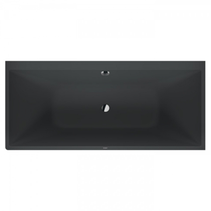 Duravit Vitrium Ванна встраиваемая 180x80см, Dx, с ножками, с2 наклонами для спины, прямоугольная, цвет: темно-серый матовый