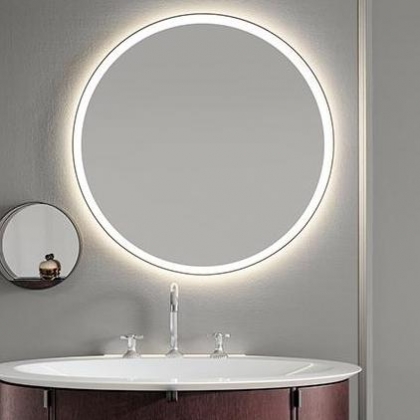 BURGBAD LIN20 Зеркало &amp;Oslash;750х25 мм., LED подсветка 5700K, выключатель, подогрев