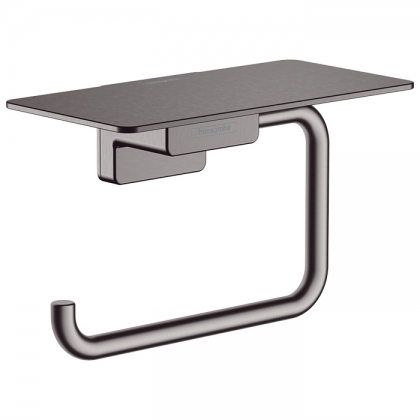 Hansgrohe AddStoris Держатель т/б с полкой, цвет: шлифованный черный хром