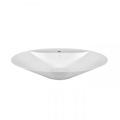 Gessi Cono Раковина 73.9x49.5х15 см, с 1 отв., цвет: матовый белый