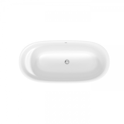 Duravit Cape Cod Ванна 1650x780х630 мм., отдельностоящая, с  бесшовной панелью и ножками, с специальным сливом-переливом, DuraSolid&amp;reg; A, цвет: белый