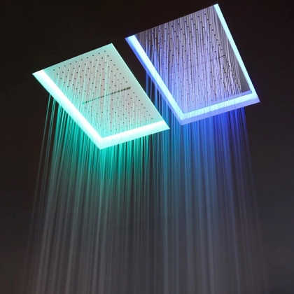 Antonio Lupi Meteo  Встраиваемый верхний душ  52x35x11см, с LED подсветкой, цвет: белый