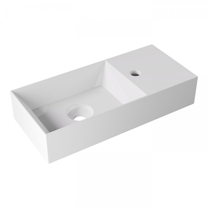 Alice Spy Раковина 55x25х11см., накладная/подвесная, 1 отв., цвет: белый глянцевый