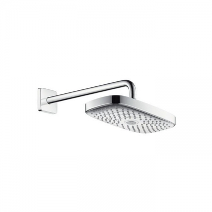 Hansgrohe Raindance Верхний душ, прямоугольный верхний душ, 300x160 мм, 2 типа струи: Rain: широкая дождевая струя, RainAir : объемная дождевая струя с технологией AirPower, кнопка Select для переключения режимов душа, воздушная форсун