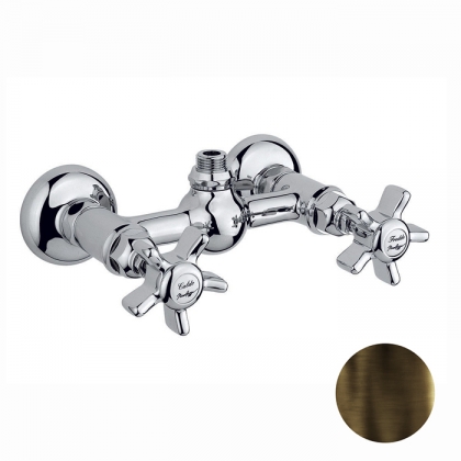Nicolazzi Dames Anglaises Смеситель для душа на 2 отверстия, вывод сверху 1/2&amp;amp;quot; (без шланга и лейки), цвет: тёмная бронза