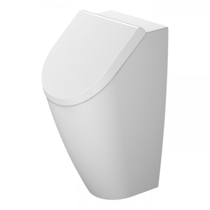 Duravit ME by Starck Dry Писсуар Duravit Rimless&amp;reg; 0,5 л без смывного края, подача воды сзади, вкл. Крепеж, Цвет: белый