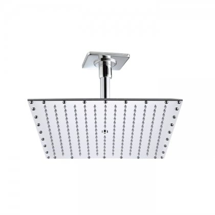 BOSSINI PARIS-RECTANGULAR Верхний душ 400 x 400 мм - потолочный кронштейн 150 мм, цвет: хром