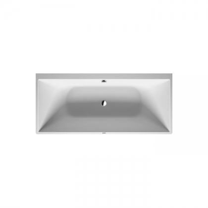 Duravit DuraSquare Ванна 180x80см,  пристенный вариант, с ножками и панелью, с 2 наклонами для спины , цвет: белый