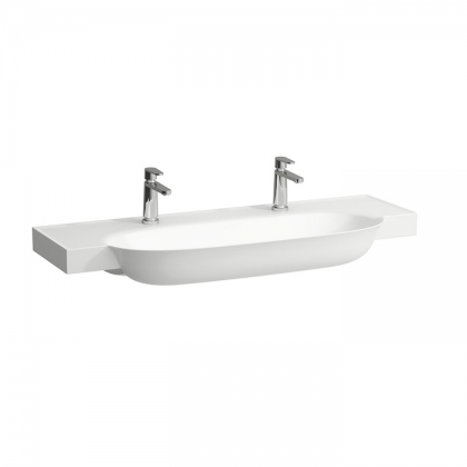 Laufen New Classic Раковина 120х48х16.5 см, 2 отв., накладная, без перелива, цвет: белый