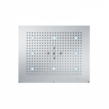 BOSSINI Dream Верхний душ 570 x 470 мм, с 8 LED RGB, 2 режима (дождь, распыление), блок питания/управления, Cromoterapia, цвет: хром