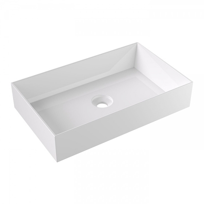 Alice Spy Rectangular Раковина 60x38х12см., накладная, без отв., цвет: белый глянцевый