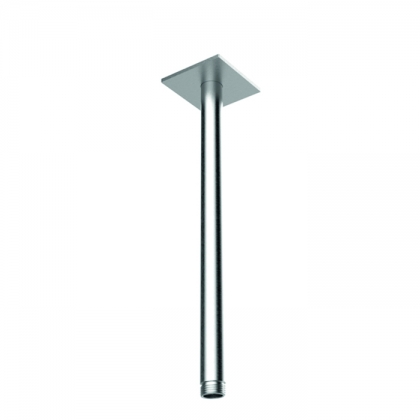 Almar 316 Stainless Steel Кронштейн для верхнего душа, потолочный, 30 см с квадратным отражателем, цвет: нержавеющая сталь брашированная AISI 316