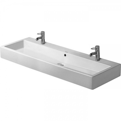 Duravit Vero Раковина 120х47 см, 2 отв., с переливом, цвет: белый