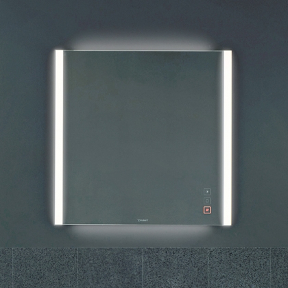Duravit XViu Зеркало с подсветкой 82x80см, цвет: матовый черный