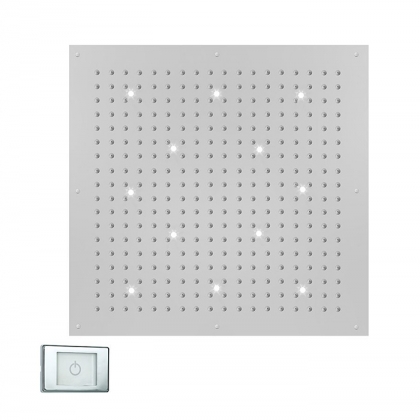 BOSSINI DREAM-XL CUBE Верхний душ 1000 x 1000 мм, с 12 LED (белый), блок питания/управления, цвет: хром