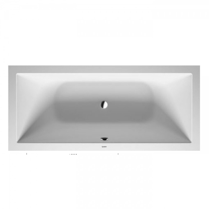 Duravit DuraSquare Ванна прямоугольная  встраиваемая 180x80см, с ножками, с2 наклонами для спины, цвет: белый