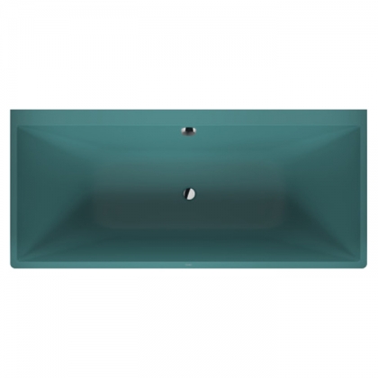Duravit Vitrium Ванна пристенная 180x80см, с ножками, с2 наклонами для спины, прямоугольная, цвет: аквамарин матовый