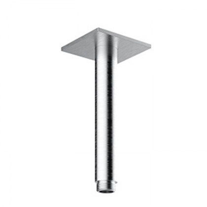 Almar 316 Stainless Steel Кронштейн для верхнего душа, потолочный, 10 см с квадратным отражателем, цвет: нержавеющая сталь брашированная AISI 316