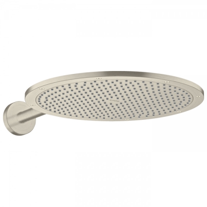Axor ShowerSolutions Верхний душ, &amp;Oslash; 350мм, 1jet, с держателем 390мм, настенный монтаж, &amp;frac12;&amp;rsquo;, цвет: шлифованный никель