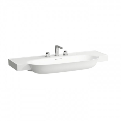 Laufen New Classic Раковина накладная 120х48х7.5см, с 3 отв, с переливом, цвет: белый