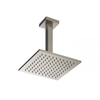 Gessi Emporio shower Верхний душ 20х20см., потолочный, поворотная с шарниром, с защитой от известкового налёта, цвет: Finox Brushed Nickel