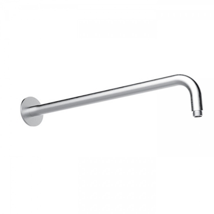 Almar 316 Stainless Steel Кронштейн для верхнего душа, настенный, 45 см с круглым отражателем, цвет: нержавеющая сталь брашированная AISI 316