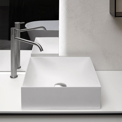 Antonio Lupi Stratos Раковина 40х40 см, без отв., цвет: белый