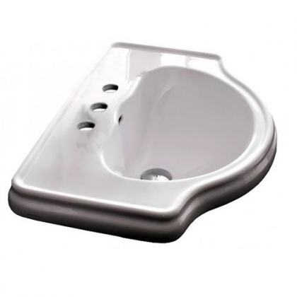 Kerasan Retro Раковина 62х45.5 см, 3 отв., цвет: белый