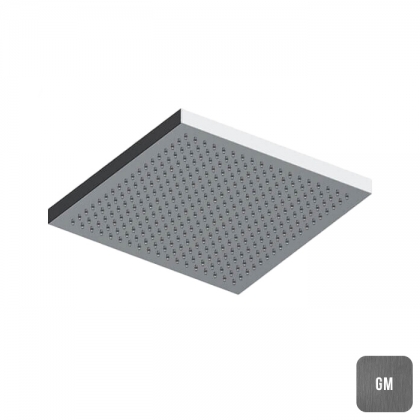Almar Velvet Square Верхний душ 23х23см., потолочный, встраиваемый, 1 режим, цвет: Gun Metal Brushed PVD