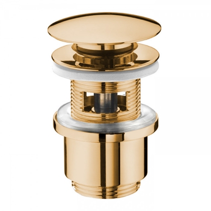  Nicolazzi Complementi Сливной донный клапан 1&amp;rdquo;1/4 &amp;ldquo;clic-clac, цвет: золото 24к