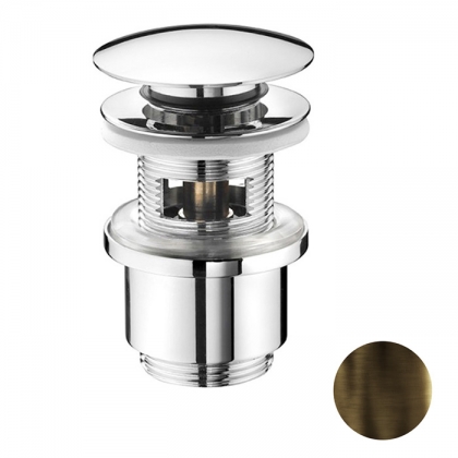 Nicolazzi Complementi Сливной донный клапан 1&amp;rdquo;1/4 &amp;ldquo;clic-clac, цвет: тёмная бронза