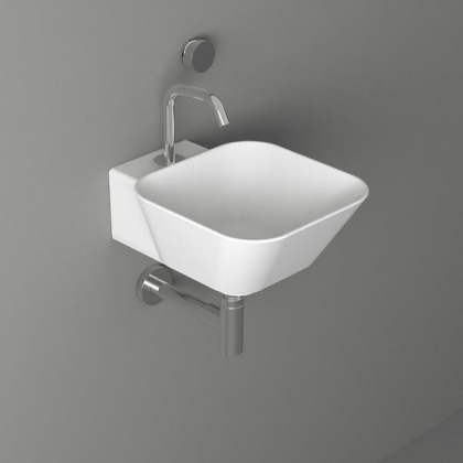 Simas Wave Раковина 33.5х43х16.5 см, 1 отв., накладная/подвесная, цвет: белый