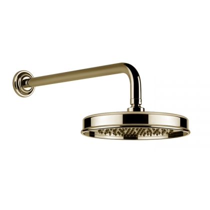 Gessi Venti20 Верхний душ &amp;Oslash;200 мм., с настенным держателем 389 мм., цвет: Brass PVD