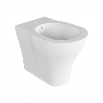 Azzurra XL Биде напольное 61x43x49 см, 1 отв. под смеситель, с креплением, цвет: Bianco lucido