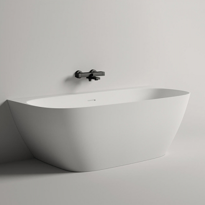 Salini Sofia Wall 160 Ванна пристенная 160х80х59см., донный клапан &amp;amp;quot;Up&amp;amp;Down&amp;amp;quot;, сифон, слив-перелив, материал: S-Sense, цвет: белый 