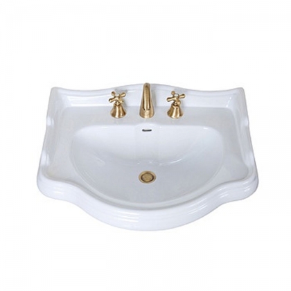 Kerasan Retro 69 Раковина 69х52 см, 3 отв., цвет: белый