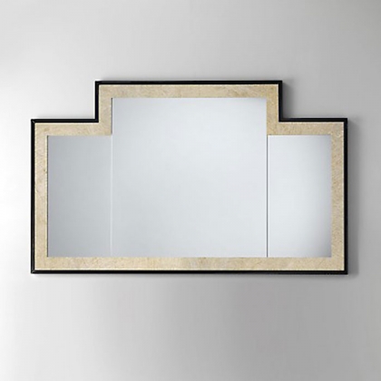 Devon&amp;amp;Devon Vogue Зеркало 130х77см, цвет: deep black/antiqued aluminium leaf