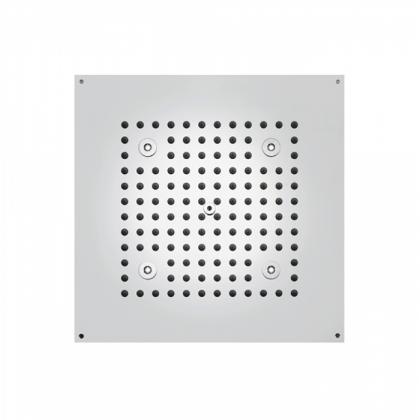 BOSSINI DREAM-CUBE Верхний душ 470 x 370 мм с 4 LED RGB, блок питания/управления, Cromoterapia, гибкая подводка, цвет: хром