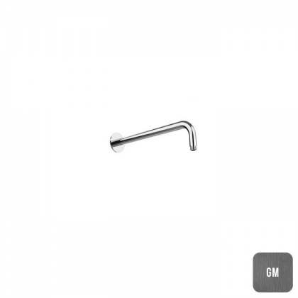 Almar Кронштейн для душа 35см., настенный, с круглым отражателем, цвет: Gun Metal Brushed PVD